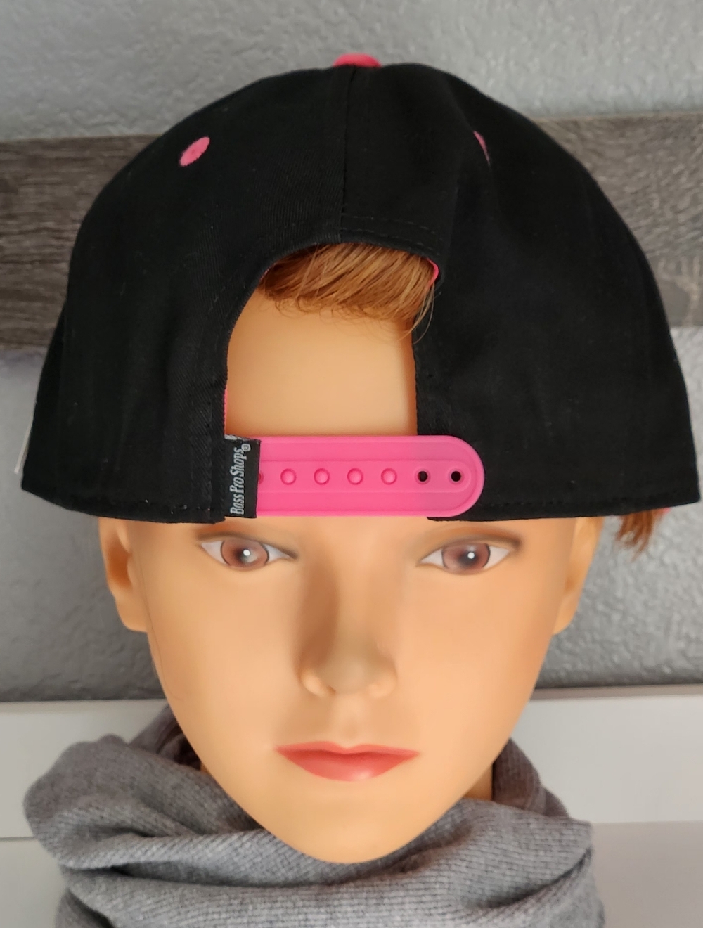 Bass Pro Shop Hat Las Vegas Cap Snap Back Pink & Black - Picture 5 of 6